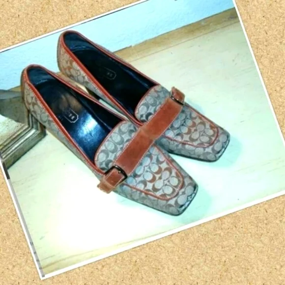 AUTHENTIC COACH SIG C/SUEDE SHOES SIZE 7.5 - Picture 8 of 15